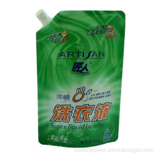Spout Standing Bag, Customized Rotogravure Printings, Designs and Sizes are Accepted